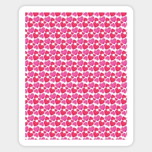 Valentines Day Hearts Repeated Pattern 110 Sticker